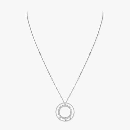 [ Moco ]Move Romane Long Pave_-Set Diamond Necklace