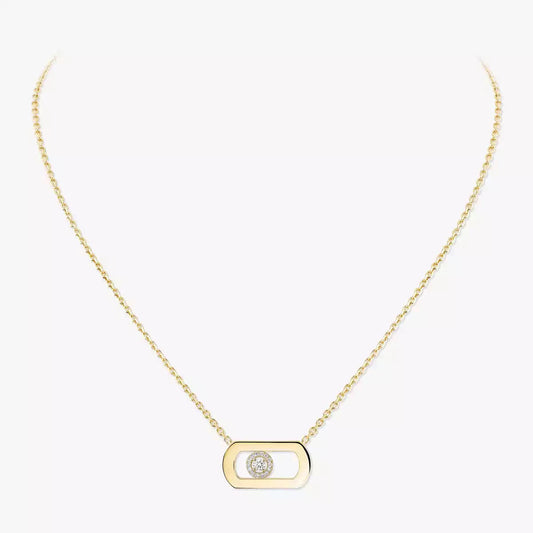 [ Moco ]So Move Diamond Necklace in Gold