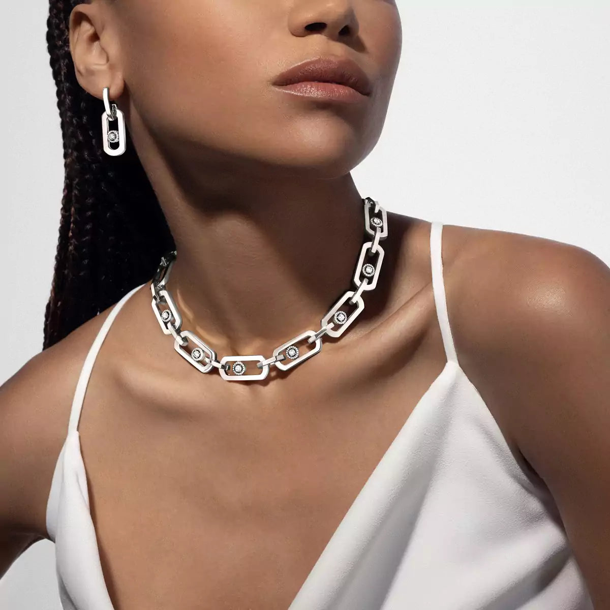 [ Moco ] So Move XL Diamond Hoop Earring