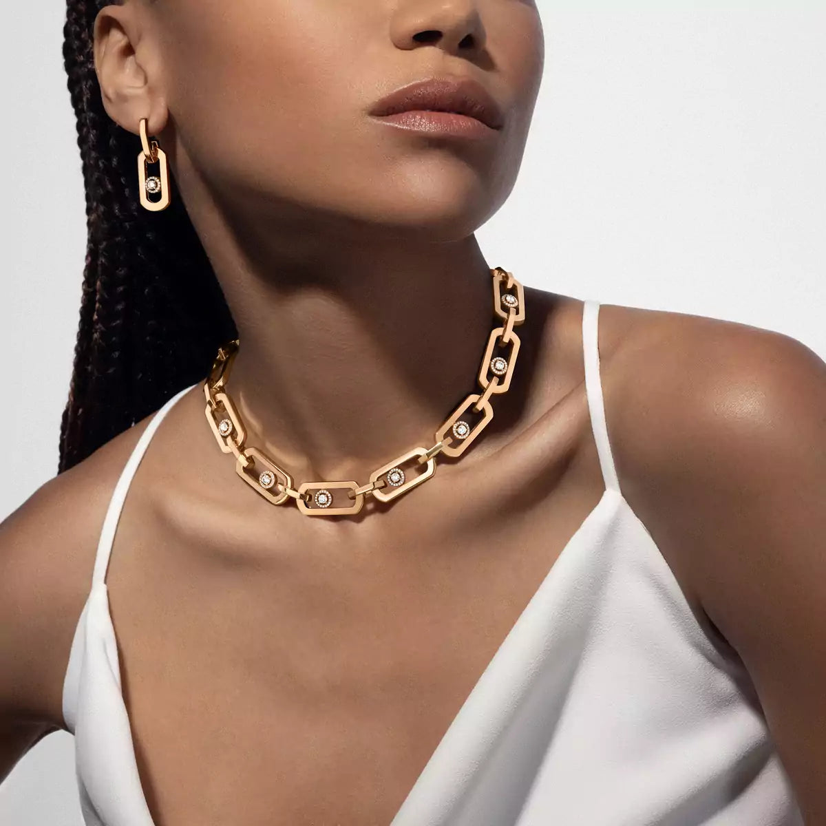 [ Moco ] So Move XL Diamond Hoop Earring