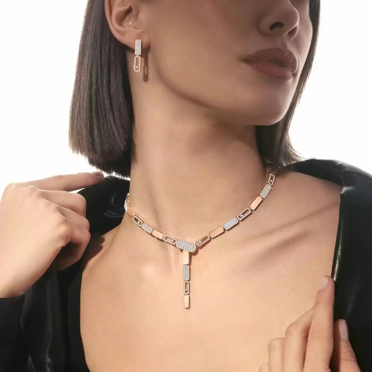 [ Moco ]Imperial Move SM Diamond Earrings
