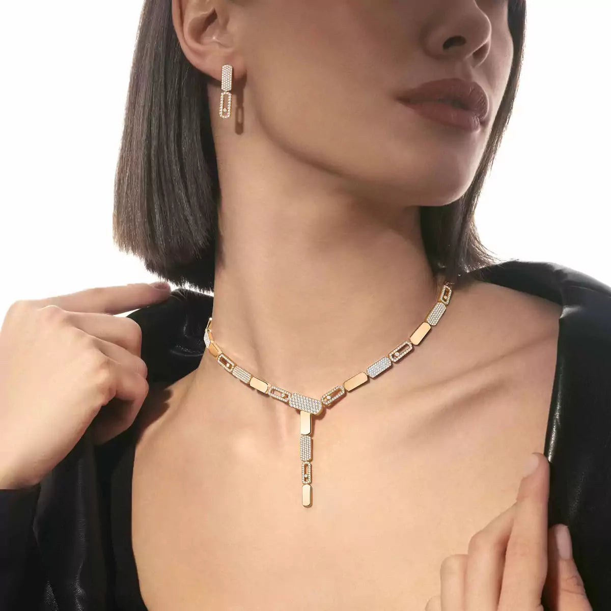 [ Moco ]Imperial Move SM Diamond Earrings