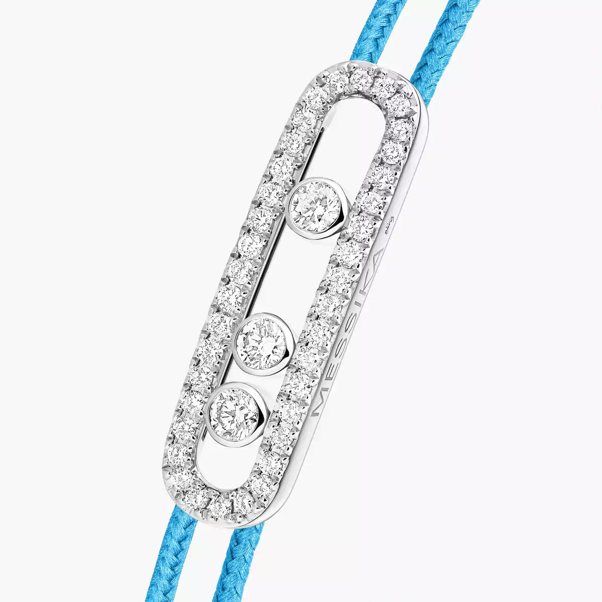 [ Moco ]Messika Care(s) pink cord pavé bracelet