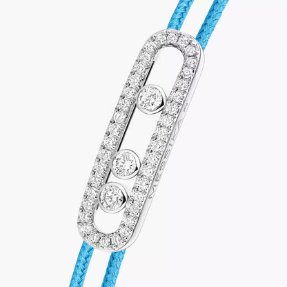 [ Moco ]Messika Care(s) pink cord pavé bracelet