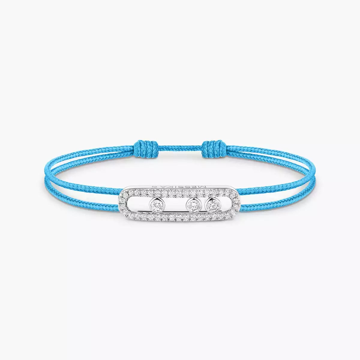 [ Moco ]Messika Care(s) pink cord pavé bracelet