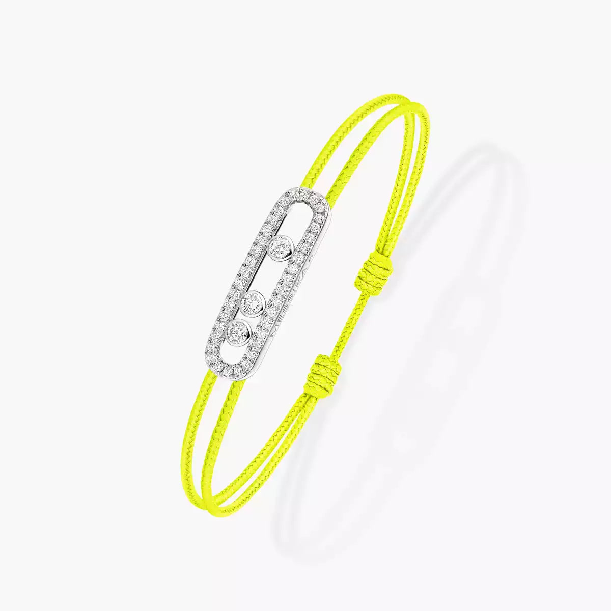 [ Moco ]Messika Care(s) pink cord pavé bracelet