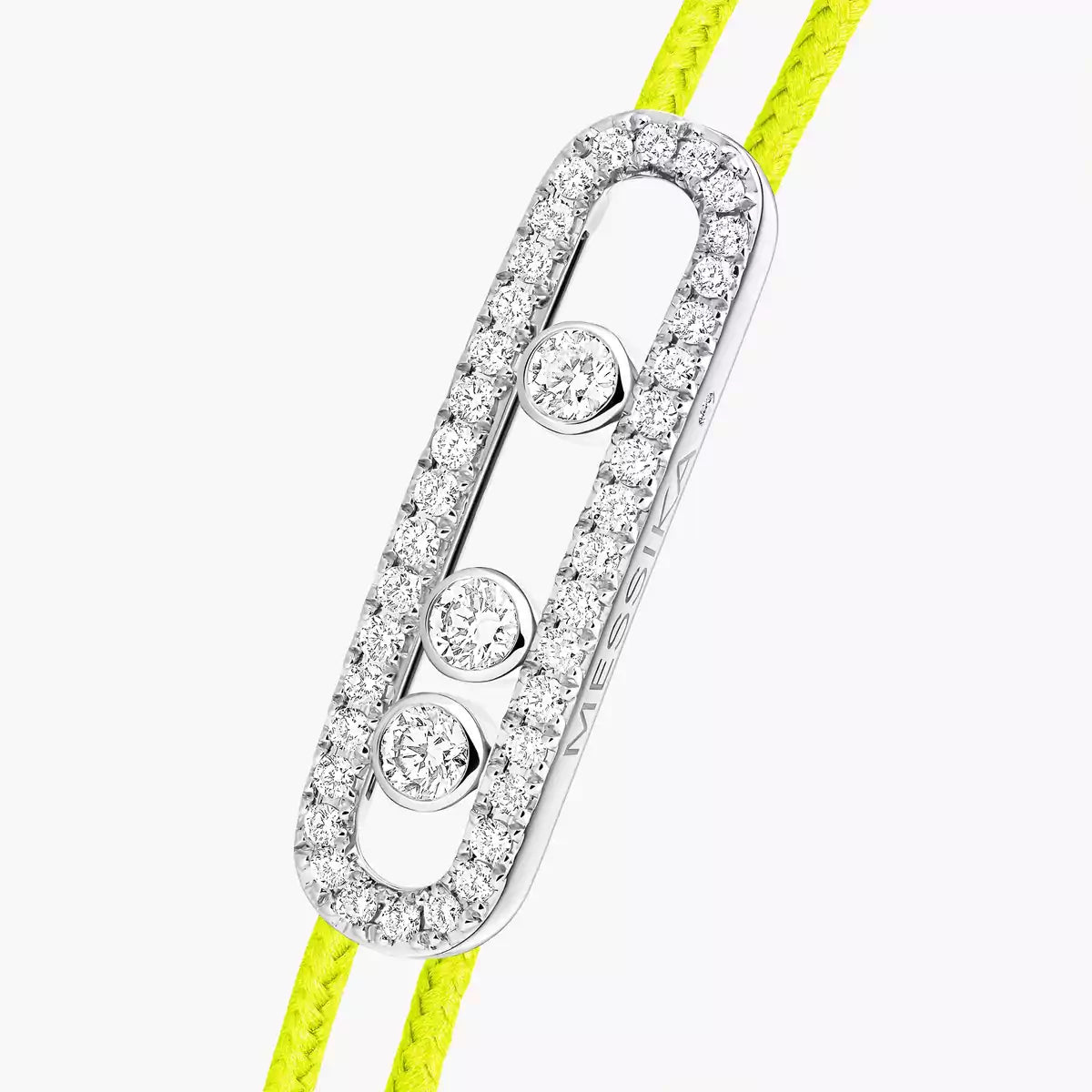 [ Moco ]Messika Care(s) pink cord pavé bracelet