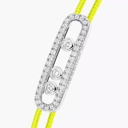 [ Moco ]Messika Care(s) pink cord pavé bracelet