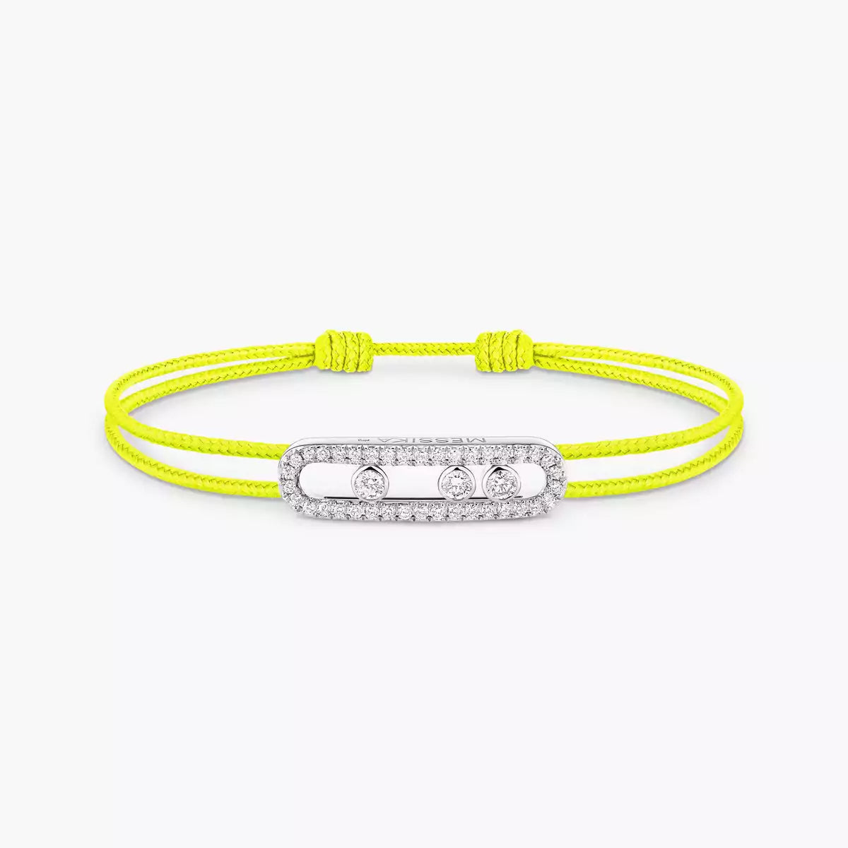 [ Moco ]Messika Care(s) pink cord pavé bracelet