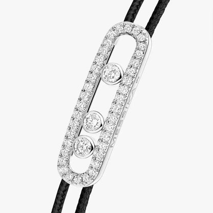 [ Moco ]Messika Care(s) pink cord pavé bracelet