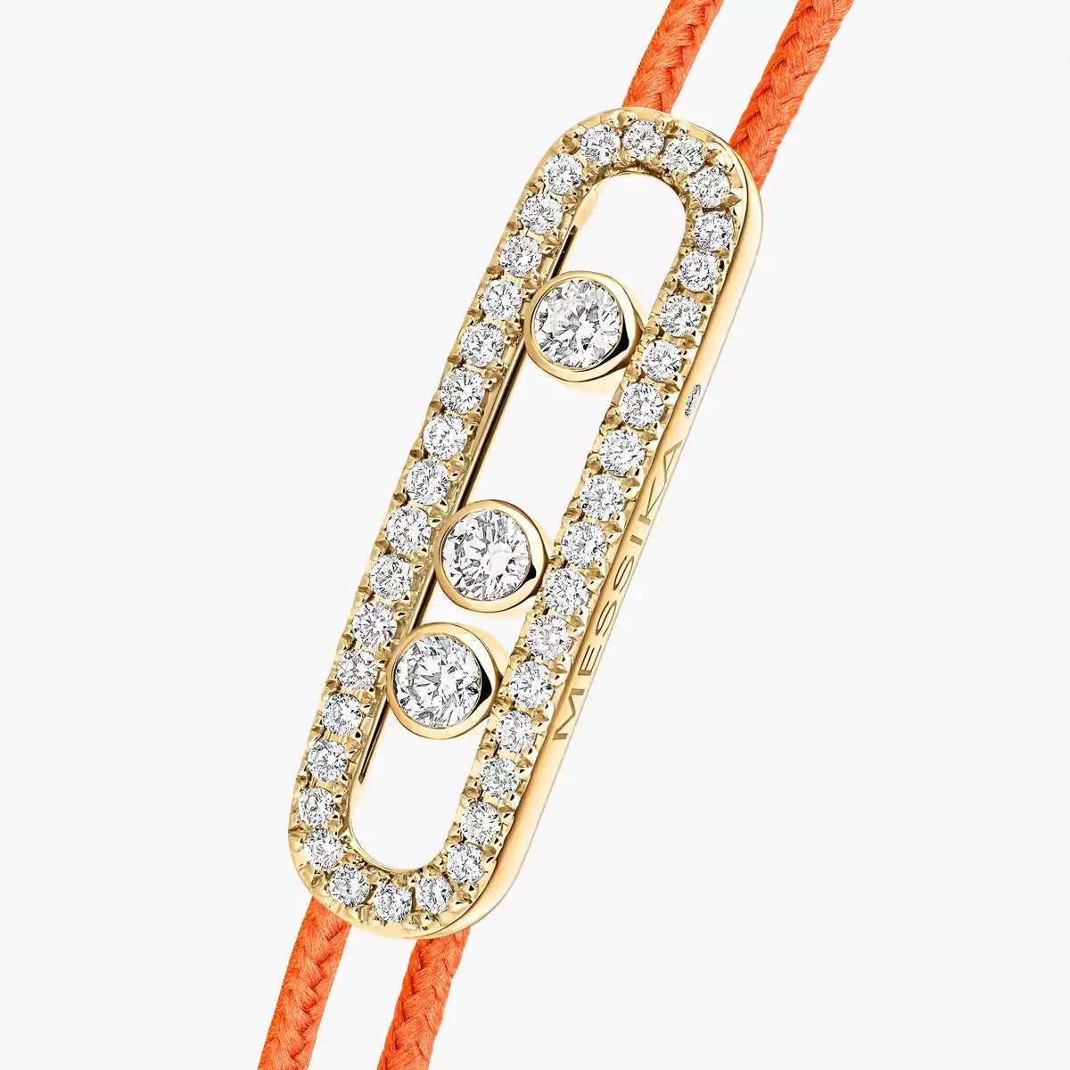 [ Moco ]Messika Care(s) pink cord pavé bracelet