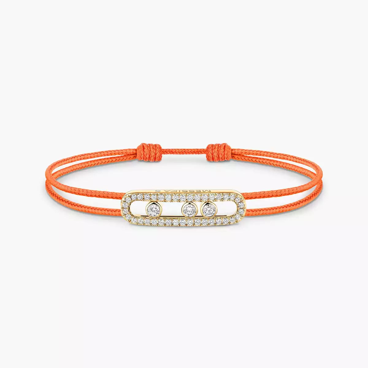 [ Moco ]Messika Care(s) pink cord pavé bracelet