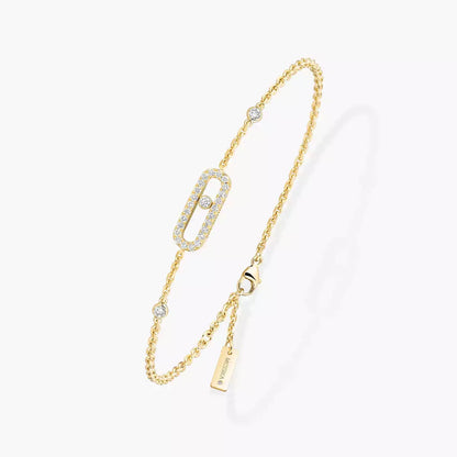 [ Moco ]Move Uno Diamond Bracelet