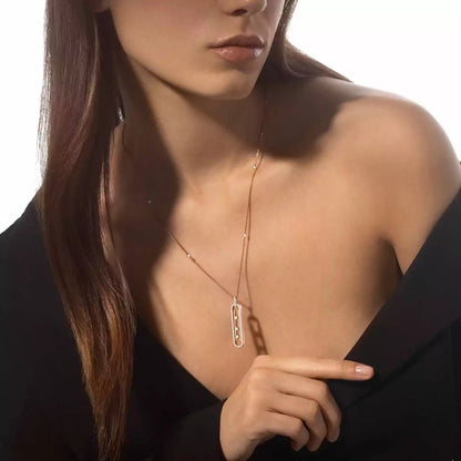 [ Moco ]Diamond Necklace Move 10Th