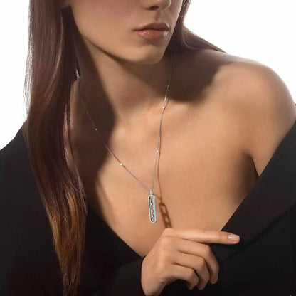 [ Moco ]Diamond Necklace Move 10Th