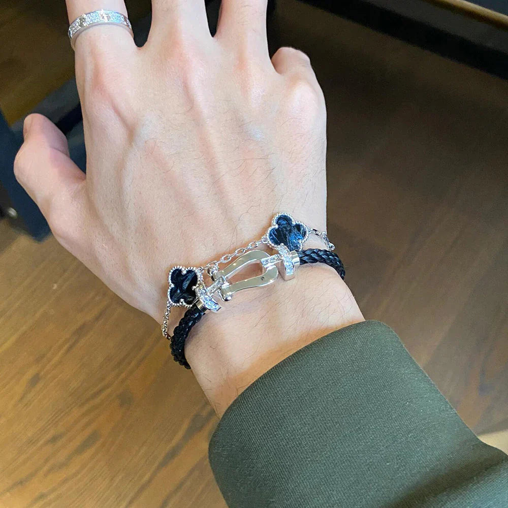 [Moco]New CLOVER 5 MOTIF PIETERSITE BRACELET COLLECTION