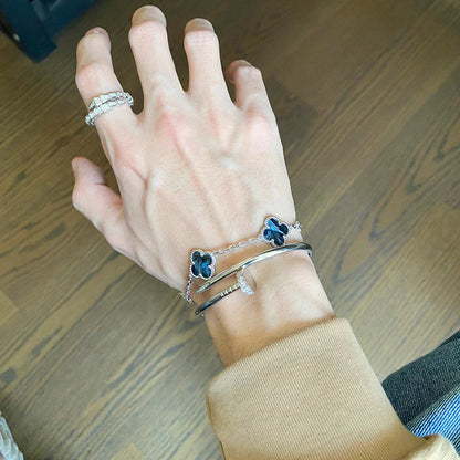 [Moco]New CLOVER 5 MOTIF PIETERSITE BRACELET COLLECTION