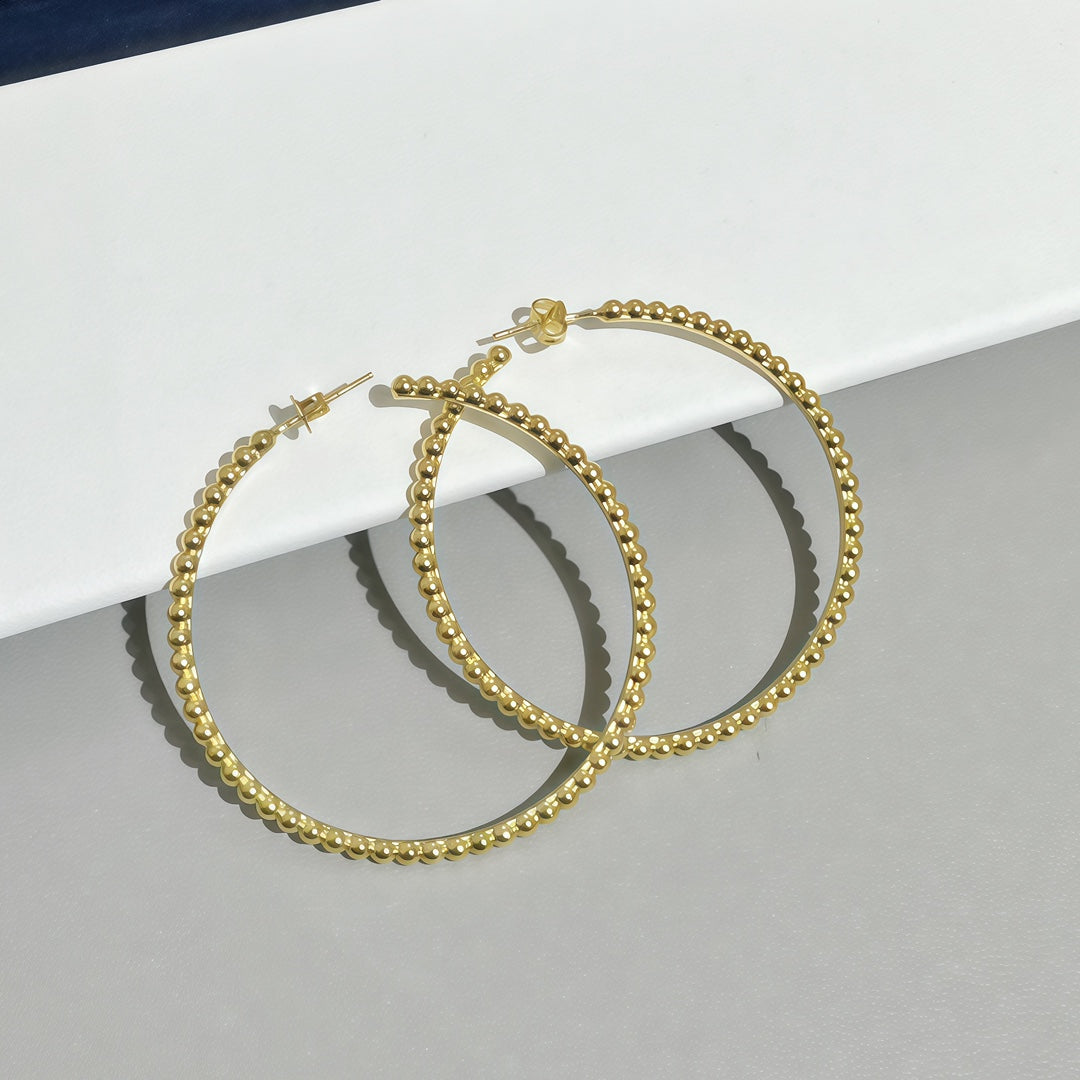 [Moco ] SMOOTH BEAD STUD EARRINGS