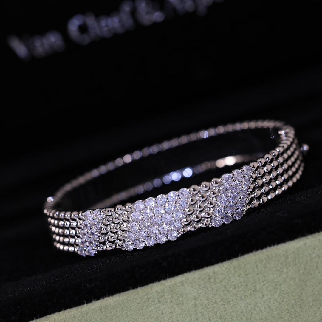 [Moco ]  FIVE-ROW DIAMOND BRACELET