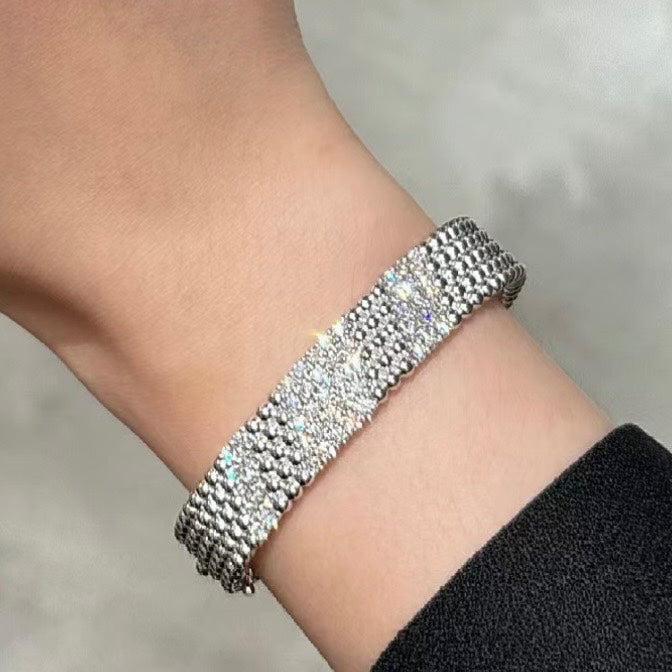 [Moco ]  FIVE-ROW DIAMOND BRACELET