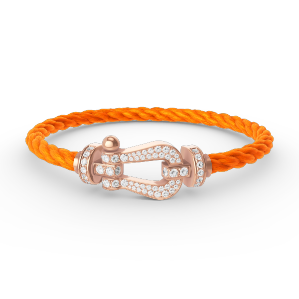 ¡®Moco¡¯FORCE LARGE HORSESHOE FULL DIAMOND BRACELET ROSE GOLD
