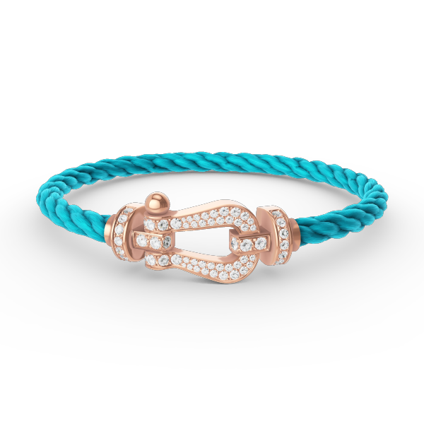 ¡®Moco¡¯FORCE LARGE HORSESHOE FULL DIAMOND BRACELET ROSE GOLD