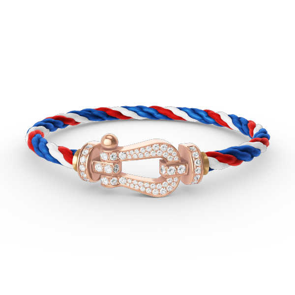 ¡®Moco¡¯FORCE LARGE HORSESHOE FULL DIAMOND BRACELET ROSE GOLD