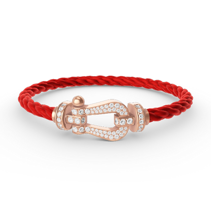 ¡®Moco¡¯FORCE LARGE HORSESHOE FULL DIAMOND BRACELET ROSE GOLD