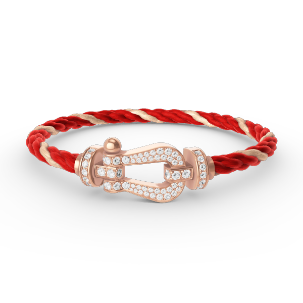 ¡®Moco¡¯FORCE LARGE HORSESHOE FULL DIAMOND BRACELET ROSE GOLD