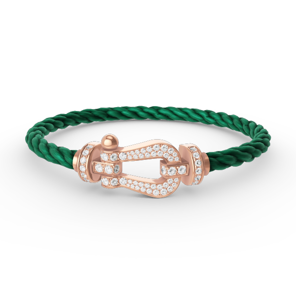 ¡®Moco¡¯FORCE LARGE HORSESHOE FULL DIAMOND BRACELET ROSE GOLD