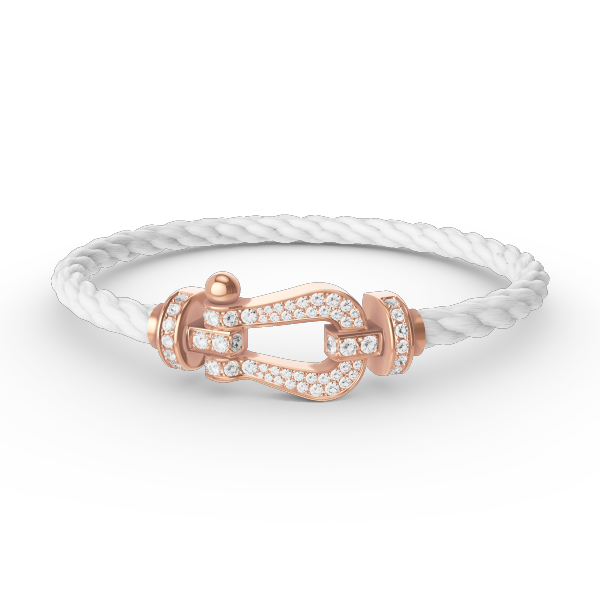 ¡®Moco¡¯FORCE LARGE HORSESHOE FULL DIAMOND BRACELET ROSE GOLD