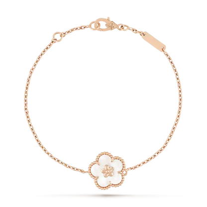 ¡®Moco¡¯LUCKY WHITE MOP PLUM BLOSSOM  BRACELET