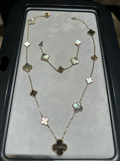 [¡®Moco¡¯] 25 NEW CLOVER 15 MOTIFS GRAY MOTHER-OF-PEARL