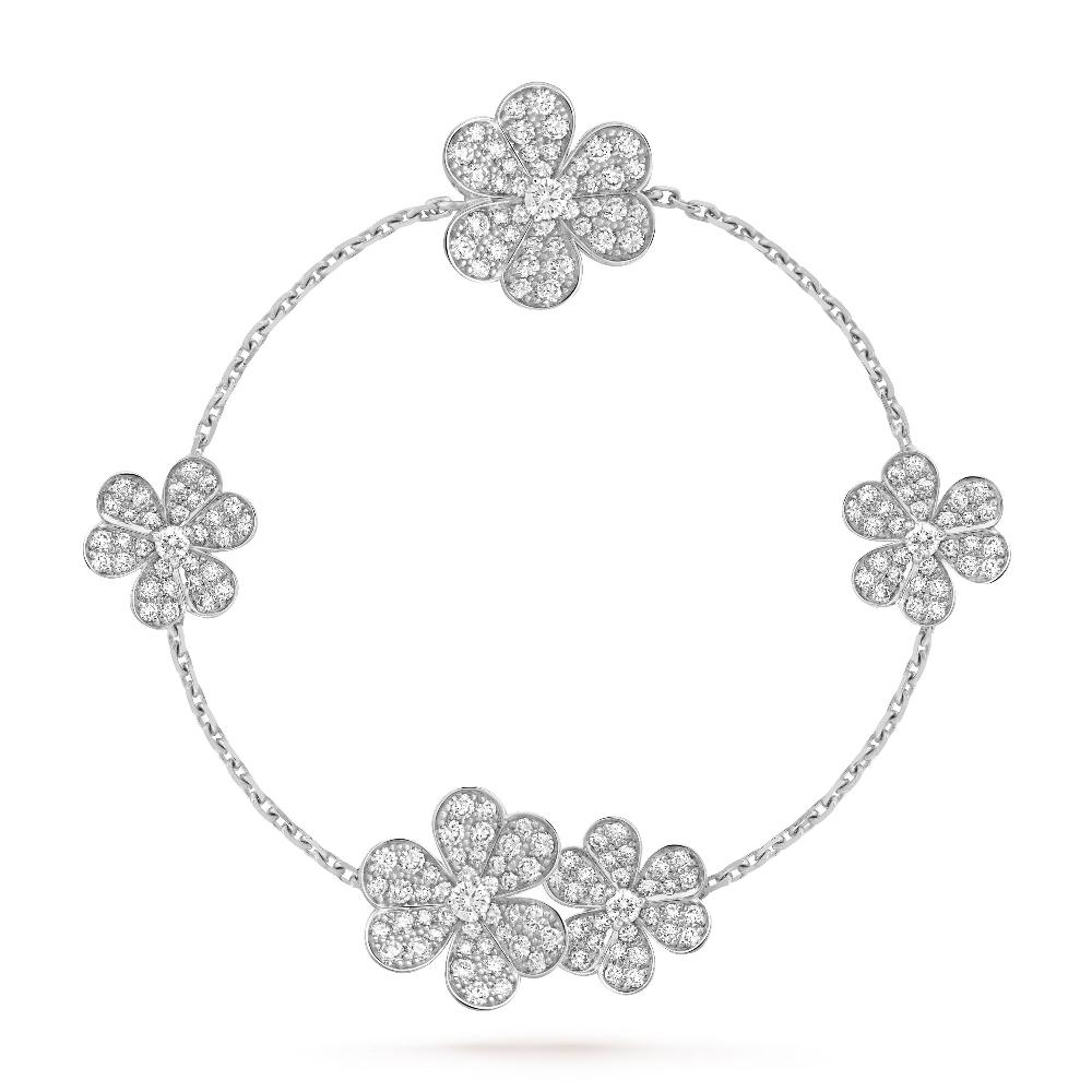 ¡®Moco¡¯FRIVOLE SILVER 5 FLOWERS BRACELET