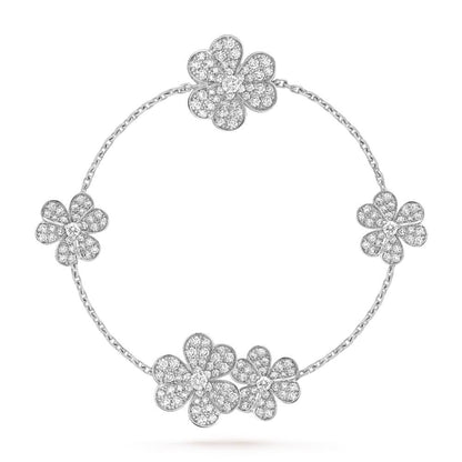 ¡®Moco¡¯FRIVOLE SILVER 5 FLOWERS BRACELET
