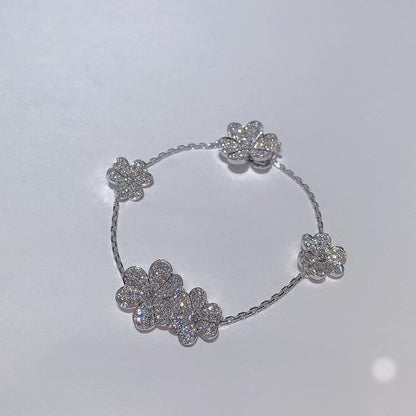 ¡®Moco¡¯FRIVOLE SILVER 5 FLOWERS BRACELET