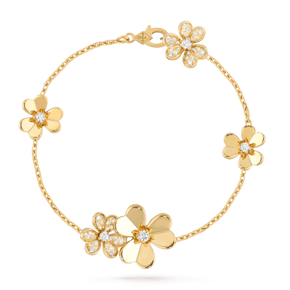 ¡®Moco¡¯FRIVOLE GOLD 5 FLOWERS BRACELET