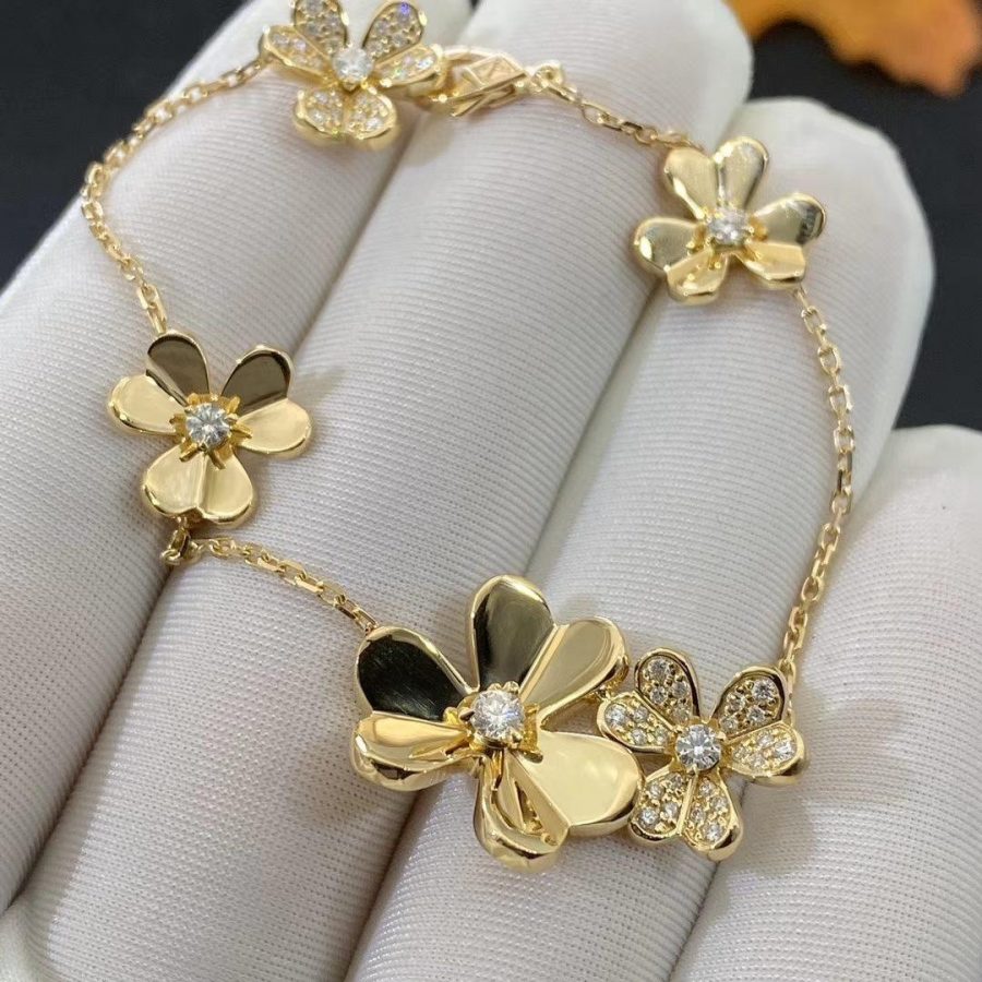 ¡®Moco¡¯FRIVOLE GOLD 5 FLOWERS BRACELET