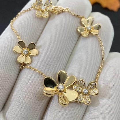 ¡®Moco¡¯FRIVOLE GOLD 5 FLOWERS BRACELET