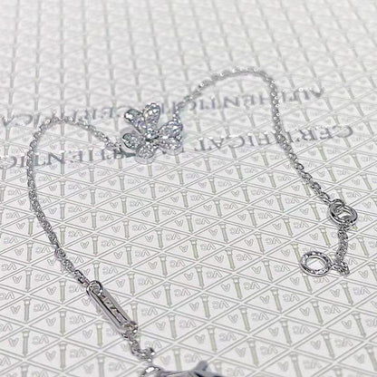 ¡®Moco¡¯FRIVOLE SILVER FLOWER DIAMOND BRACELET