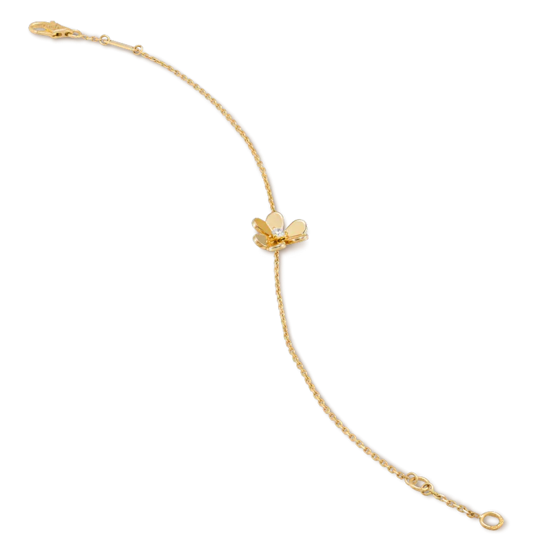 ¡®Moco¡¯FRIVOLE GOLD FLOWER PINK MALACHITE BRACELET