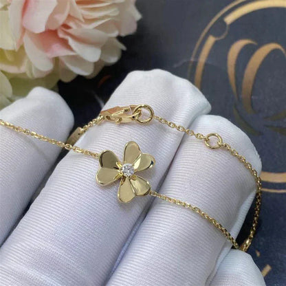 ¡®Moco¡¯FRIVOLE GOLD FLOWER PINK MALACHITE BRACELET