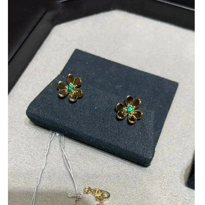 ¡®Moco¡¯FRIVOLE  FLOWER MALACHITE EARRINGS