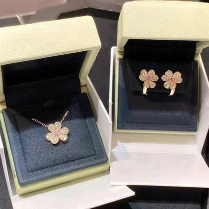 ¡®Moco¡¯FRIVOLE ROSE GOLD FLOWER DIAMOND NECKLACE