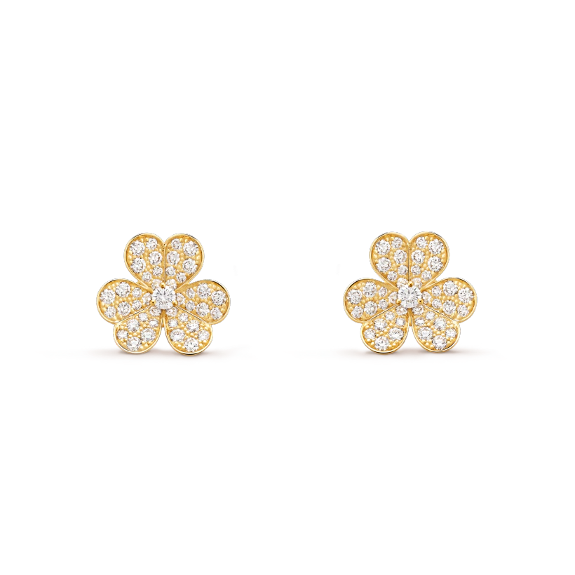 ¡®Moco¡¯FRIVOLE GOLD FLOWER DIAMOND EARRINGS