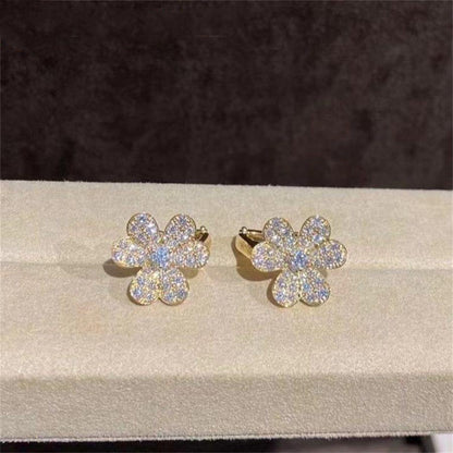 ¡®Moco¡¯FRIVOLE GOLD FLOWER DIAMOND EARRINGS