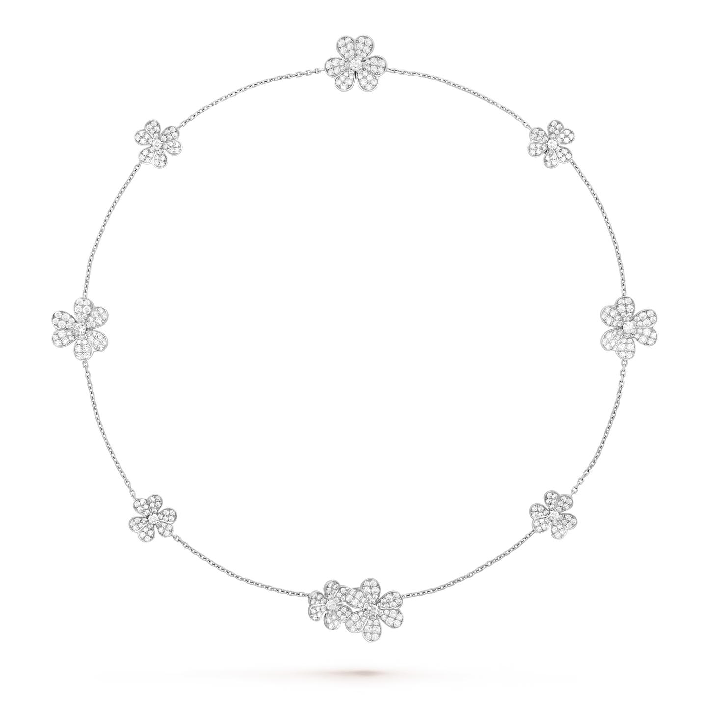 ¡®Moco¡¯FRIVOLE SILVER 9 FLOWERS NECKLACE