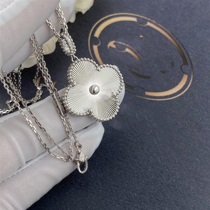 ¡®Moco¡¯CLOVER 25MM SILVER BIG CLOVER NECKLACE