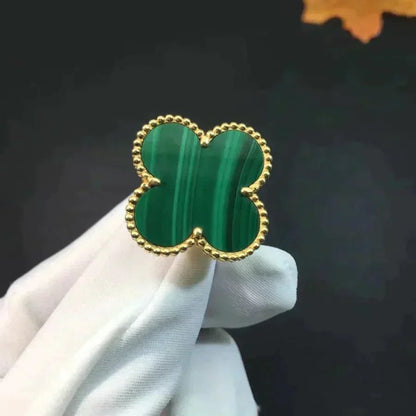 ¡®Moco¡¯CLOVER MALACHITE RING