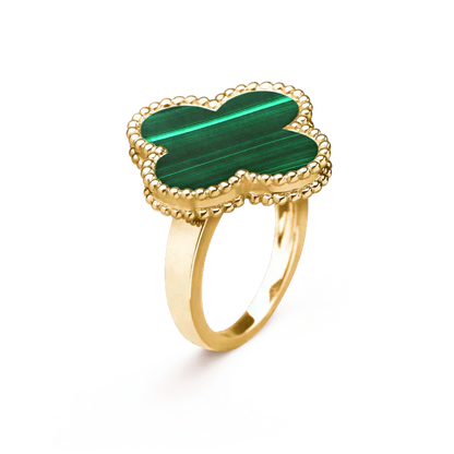 ¡®Moco¡¯CLOVER MALACHITE RING